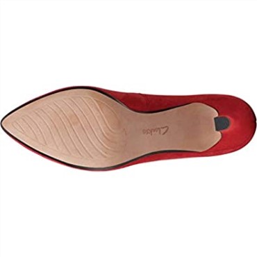 Zapatos De Tacón Illeana Tulip De Mujer Clarks En Ante Rojo