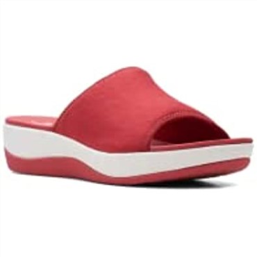 Sandalias De Mujer De Tejido Rojo Arla Nora Clarks