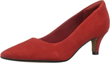 Rojo Zapatos De Salón Linvale Jerica De Mujer Clarks