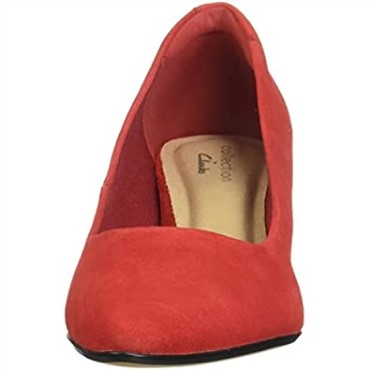 Rojo Zapatos De Salón Linvale Jerica De Mujer Clarks