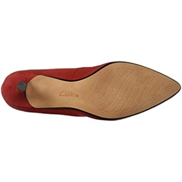 Rojo Zapatos De Salón Linvale Jerica De Mujer Clarks