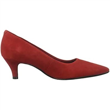 Rojo Zapatos De Salón Linvale Jerica De Mujer Clarks