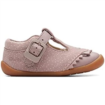 Zapatos De Gamuza Para Niños Pequeños Roamer Cub Rosa Clarks