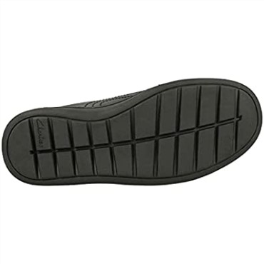 Zapatos De Cuero Rock Pass Niño Negro Extra Clarks