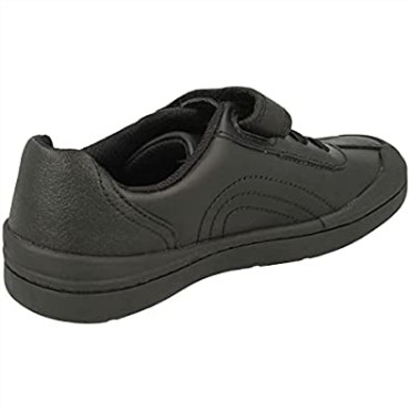 Zapatos De Cuero Rock Pass Niño Negro Extra Clarks