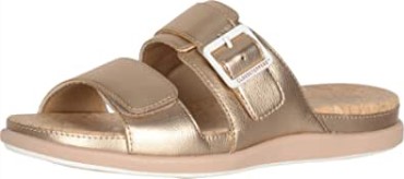 Sandalias De Mujer Step June Sun De Clarks En Oro Rosa