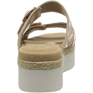 Sandalias Planas De Mujer Lana Beach De Interés En Ante Dorado Rosa Clarks
