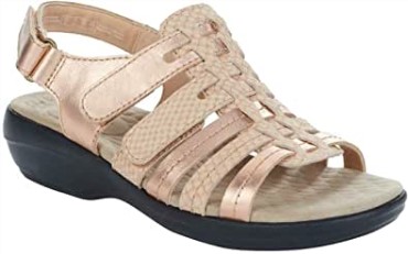 Sandalia Mujer Alexis Blossom Oro Rosa Clarks Rojo