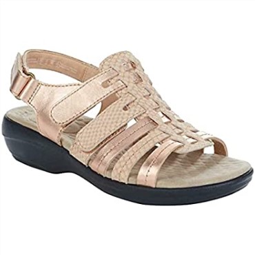 Sandalia Mujer Alexis Blossom Oro Rosa Clarks Rojo