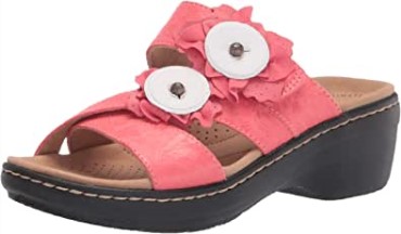 Sandalia Merliah Violeta Mujer Combi Textil Piel Rosa Clarks