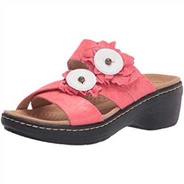 Sandalia Merliah Violeta Mujer Combi Textil Piel Rosa Clarks