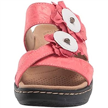 Sandalia Merliah Violeta Mujer Combi Textil Piel Rosa Clarks