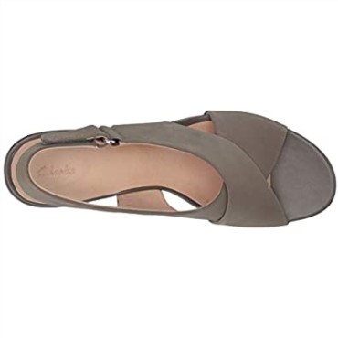 Sandalia Con Cuña Maritsa Lara Para Mujer En Nubuck Salvia Clarks