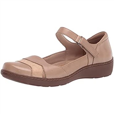 Sand Cuero Sintético Combi Mujer Cora Abby Merceditas Planas Clarks