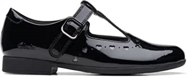 Vestido Scala Zapatos De Charol Antiguo Charol Negro Clarks