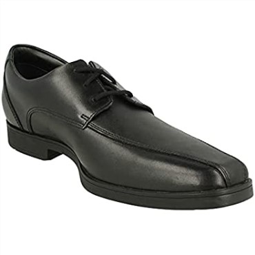 Zapatos De Cuero De Niño Scala Step Negro Talla Estrecha Clarks Negro
