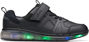 Zapatos De Cuero Viejos Spark Beam Negros 3 Clarks