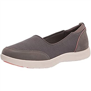 Zapatilla Mujer Clarks Adella Blush De Textil Piedra