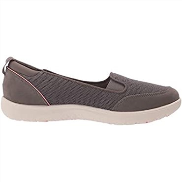 Zapatilla Mujer Clarks Adella Blush De Textil Piedra