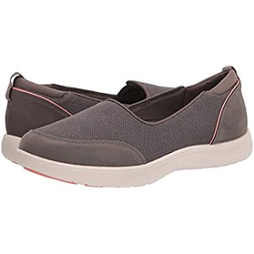 Zapatilla Mujer Clarks Adella Blush De Textil Piedra
