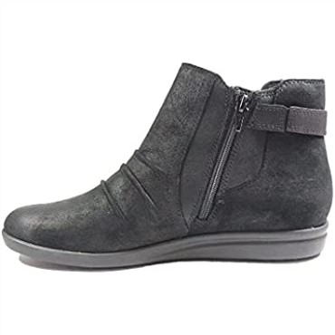 Botas Tamzen Mid De Piel Negra Con Cierre De Cremallera Para Mujer Clarks Negro