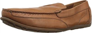 Mocasines Clarks Benero De Estilo De Conducción De Carreras Para Hombre De Cuero Tostado