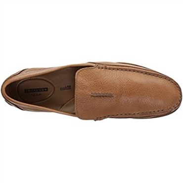 Mocasines Clarks Benero De Estilo De Conducción De Carreras Para Hombre De Cuero Tostado