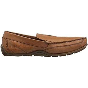 Mocasines Clarks Benero De Estilo De Conducción De Carreras Para Hombre De Cuero Tostado