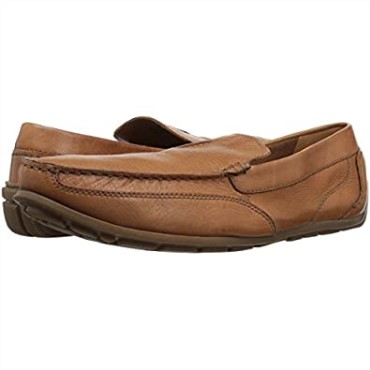 Mocasines Clarks Benero De Estilo De Conducción De Carreras Para Hombre De Cuero Tostado