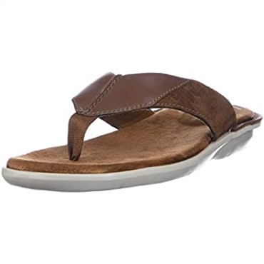 Chanclas Clarks Ellison Easy De Piel Color Canela Para Hombre