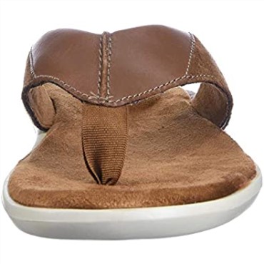 Chanclas Clarks Ellison Easy De Piel Color Canela Para Hombre