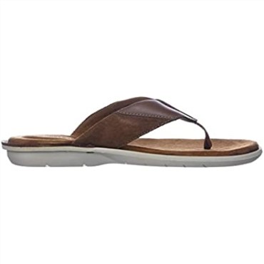 Chanclas Clarks Ellison Easy De Piel Color Canela Para Hombre