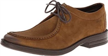 Marrón Clarks Delsrise Cuero Para Hombres