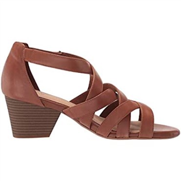 Sandalia Con Tacón Pop Lorene De Mujer Clarks En Piel Color Tostado