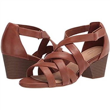 Sandalia Con Tacón Pop Lorene De Mujer Clarks En Piel Color Tostado