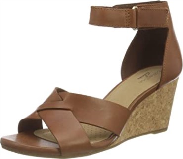 Sandalia Con Tacón Margee Gracie De Mujer Clarks En Piel Color Canela