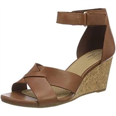 Sandalia Con Tacón Margee Gracie De Mujer Clarks En Piel Color Canela