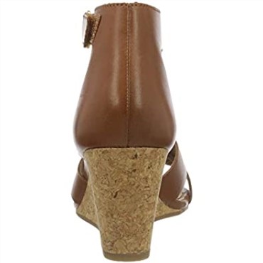 Sandalia Con Tacón Margee Gracie De Mujer Clarks En Piel Color Canela