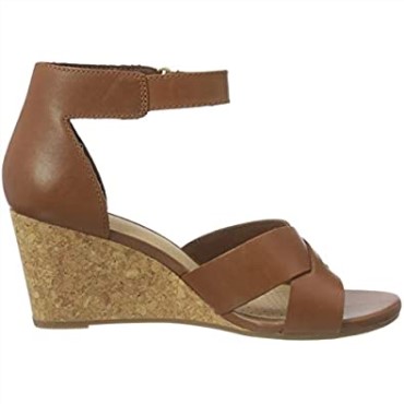 Sandalia Con Tacón Margee Gracie De Mujer Clarks En Piel Color Canela