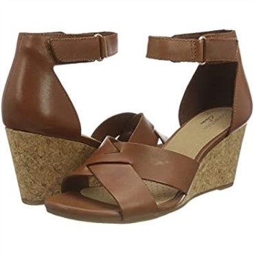 Sandalia Con Tacón Margee Gracie De Mujer Clarks En Piel Color Canela