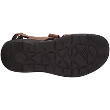 Sandalia Clarks Hapsford Creek Para Hombre En Piel Color Canela