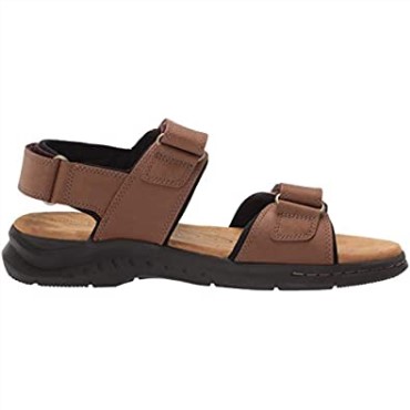 Sandalia Clarks Hapsford Creek Para Hombre En Piel Color Canela