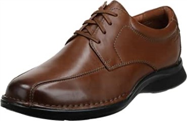 Kempton Run Oxford Clarks De Cuero Marrón Para Hombre