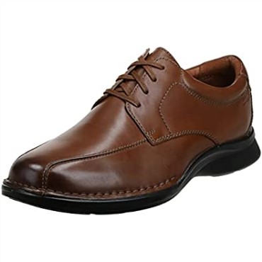 Kempton Run Oxford Clarks De Cuero Marrón Para Hombre