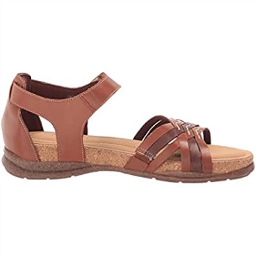 Sandalia Plana Mujer Roseville Cove En Piel Color Tostado Clarks