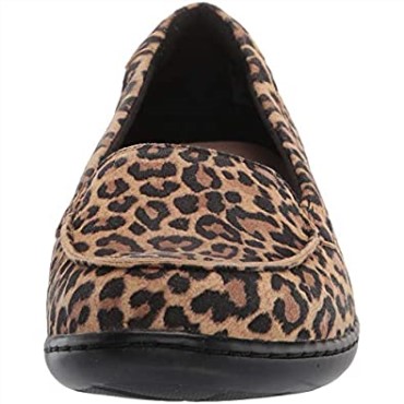 Mocasines Ashland Jam De Mujer Clarks De Ante De Leopardo Tostado