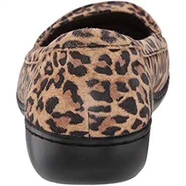 Mocasines Ashland Jam De Mujer Clarks De Ante De Leopardo Tostado