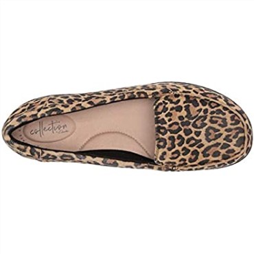 Mocasines Ashland Jam De Mujer Clarks De Ante De Leopardo Tostado