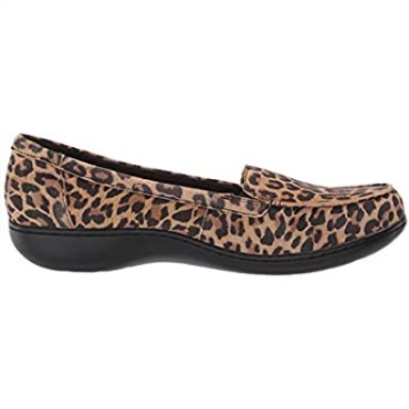 Mocasines Ashland Jam De Mujer Clarks De Ante De Leopardo Tostado