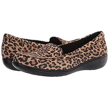 Mocasines Ashland Jam De Mujer Clarks De Ante De Leopardo Tostado